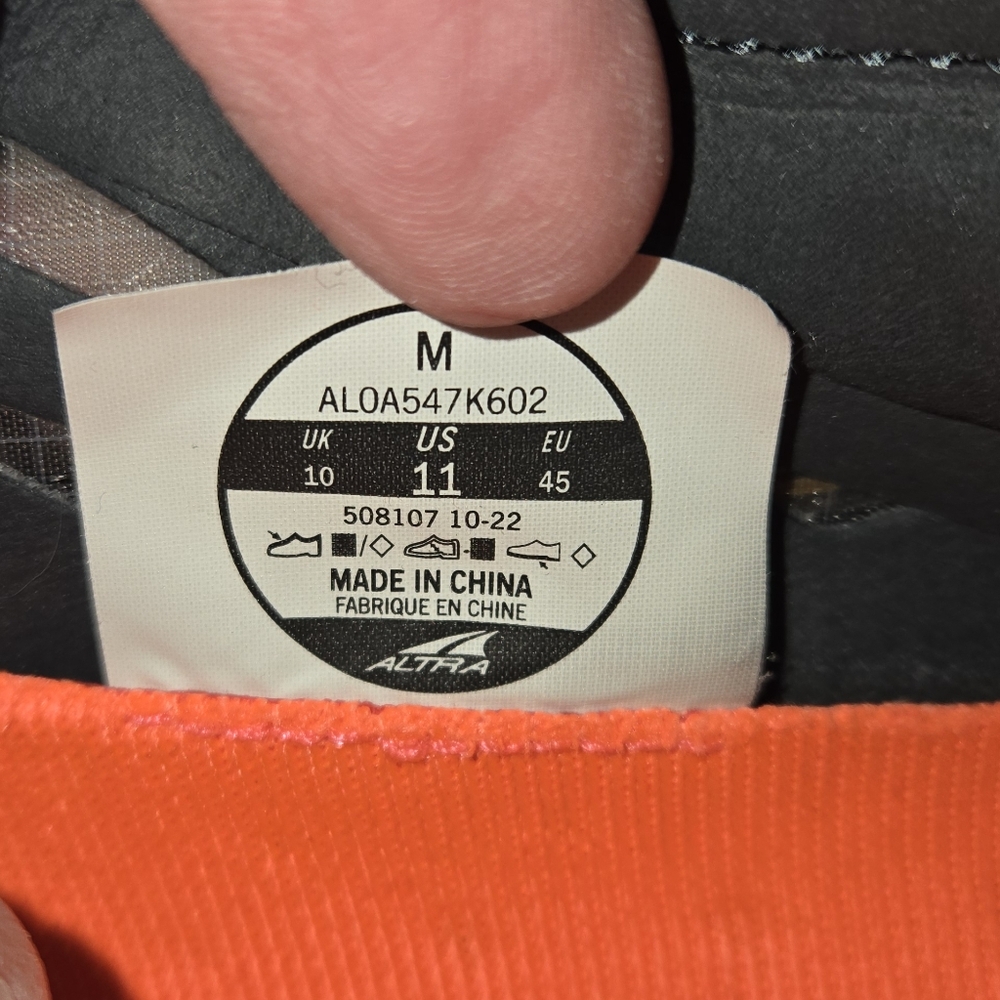 Altra Bright Orange Trail Running Shoes - Picture 5 of 5